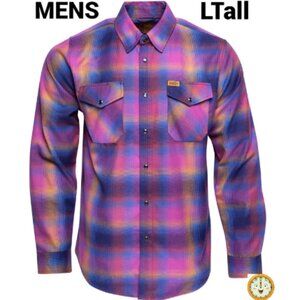Dixxon Flannel DESERT MORNINGS Flannel Shirt - Men's L Tall